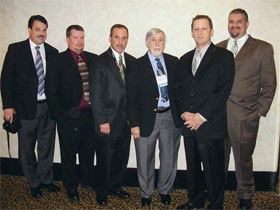 Left to right-Dave, Mike, Jim Jr., Jim Sr., Kirk, and Trace
